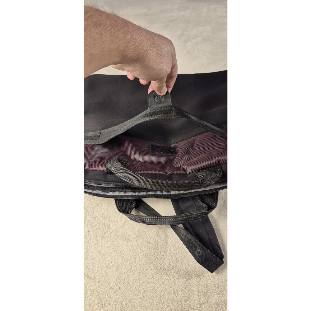Swiss Gear Wenger padded laptop bag briefcase shoulder strap 18" x 13" black - Picture 10 of 13